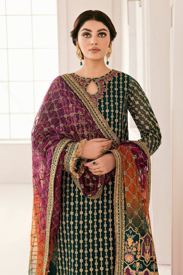 Baroque Chantelle Embroidered Chiffon | Unstitched Replica