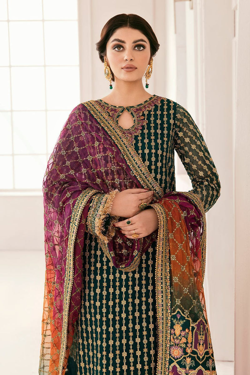 Baroque Chantelle Embroidered Chiffon | Unstitched Replica
