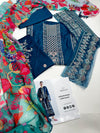 Hussain Rehar Lawn Saaha (Blue Elegance)