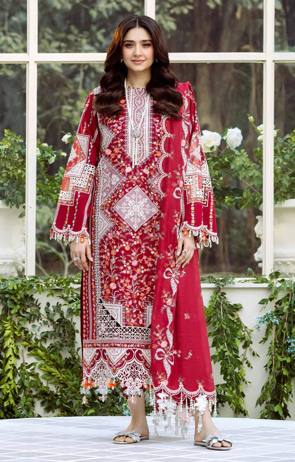 BIN ILYAS 103 B Lawn (Maroon Signature)