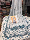 FAIZA SAQLAIN LAWN WHITE BLUE