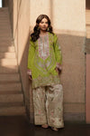 ETHNC KURTA SET 2Pc E-123 LIME