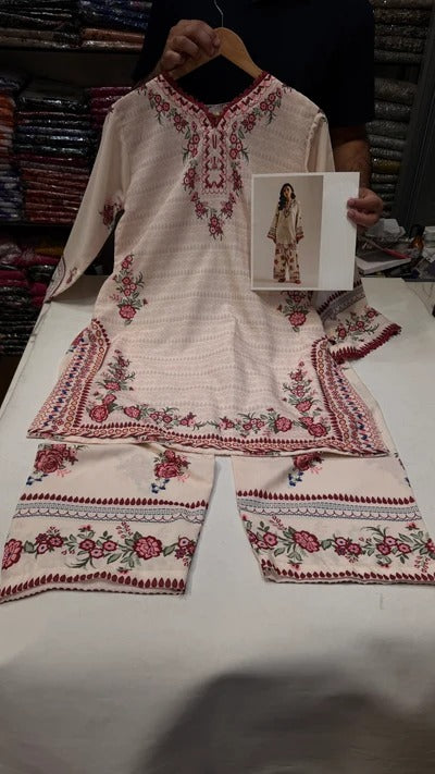 ETHNIC TRIBAL LAWN 2PC