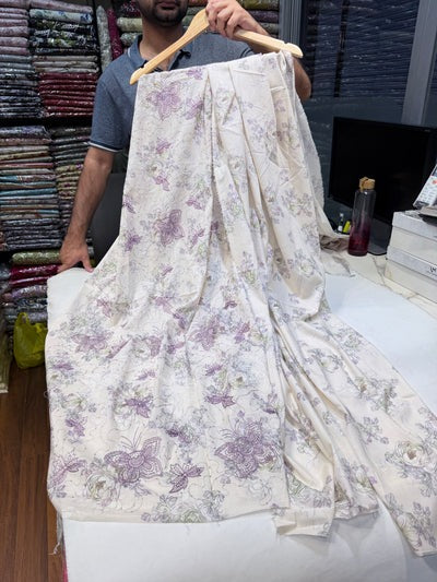HA CHIKANKARI 2PC IVORY