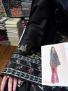 ETHNC BLACK & RED 2PC UNSTICHED