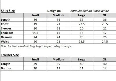 ZARA SHAHJAHAN BLACK & WHITE