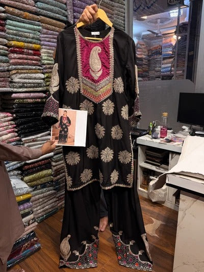 ETHNC KURTA SET VISCOSE E-1022 2PC