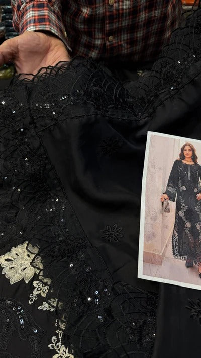 MARIA.B LAWN EL-25 BLACK