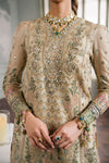 Baroque Light Brown Organza Formal Collection Replica