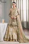 Baroque Light Brown Organza Formal Collection Replica