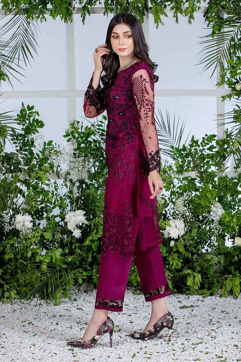 Azure Maroon 2 Piece Net Collection Replica