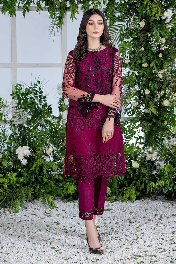 Azure Maroon 2 Piece Net Collection Replica