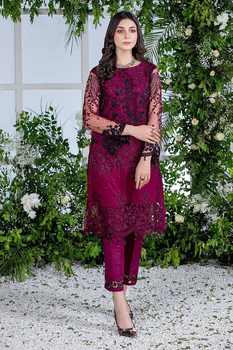 Azure Maroon 2 Piece Net Collection Replica
