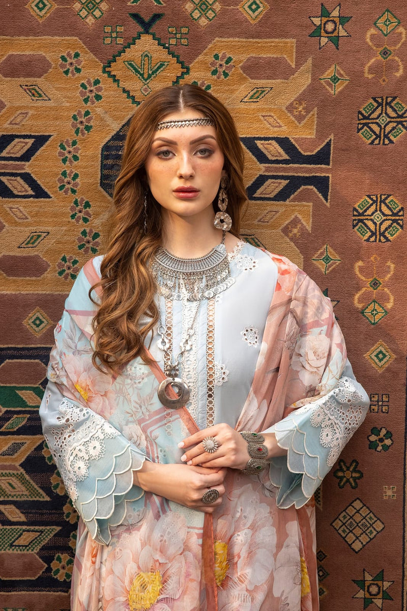 Adan Libas | Sky Blue - Luxury Lawn Collection Replica