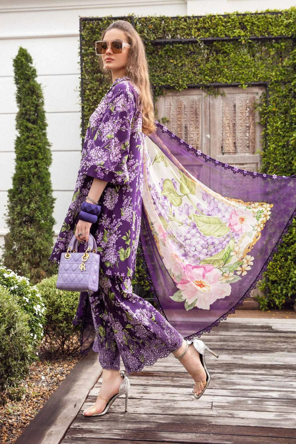 Maria B | Purple - 3 Piece Chikankari Lawn Collection Replica