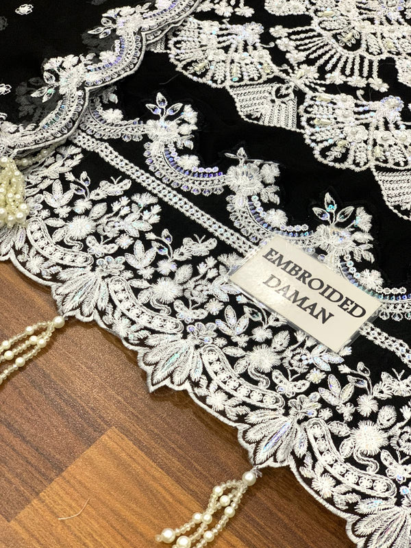 Serene | Black - Luxury Chiffon Collection Replica
