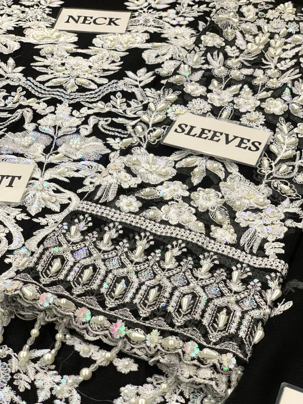 Serene | Black - Luxury Chiffon Collection Replica