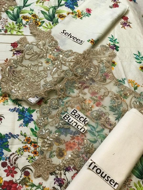 Faiza Saqlain | Ivory - Lawn Collection Replica