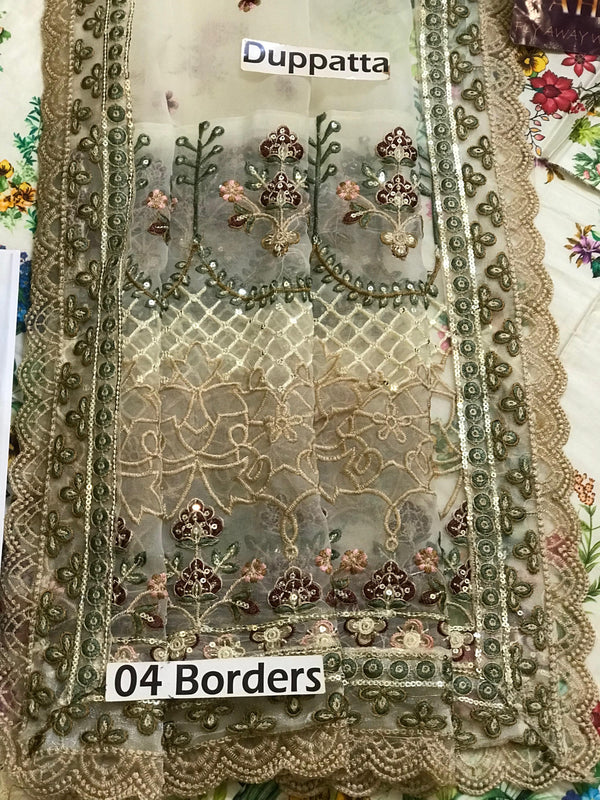Faiza Saqlain | Ivory - Lawn Collection Replica