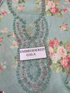 Farida Hasan | Aqua Floral -Swiss Lawn & Organza Collection Replica