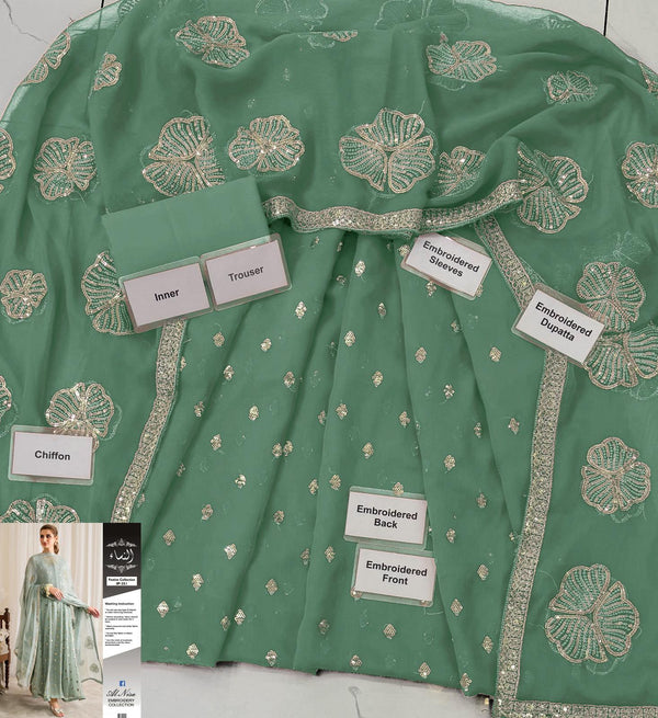Iznik | Aqua - Chiffon Collection Replica