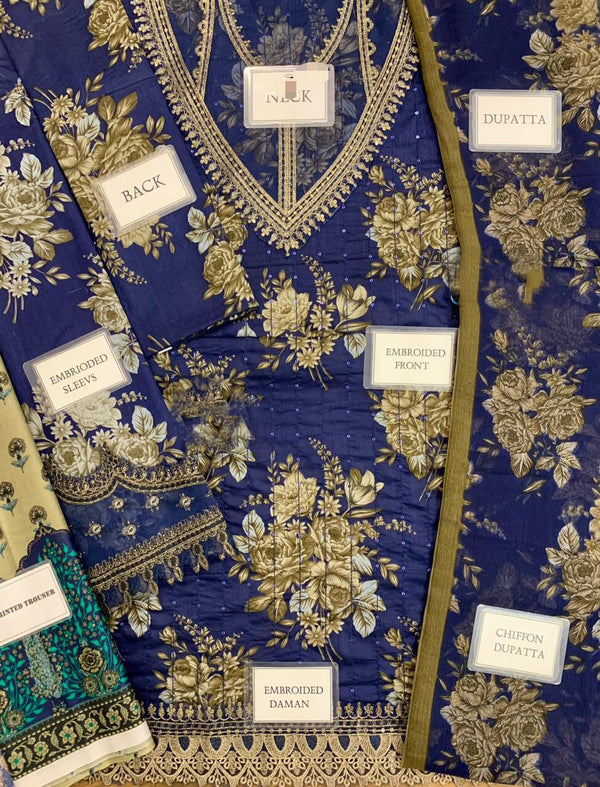 Maria B | Cobalt Blue - Printed Lawn Collection