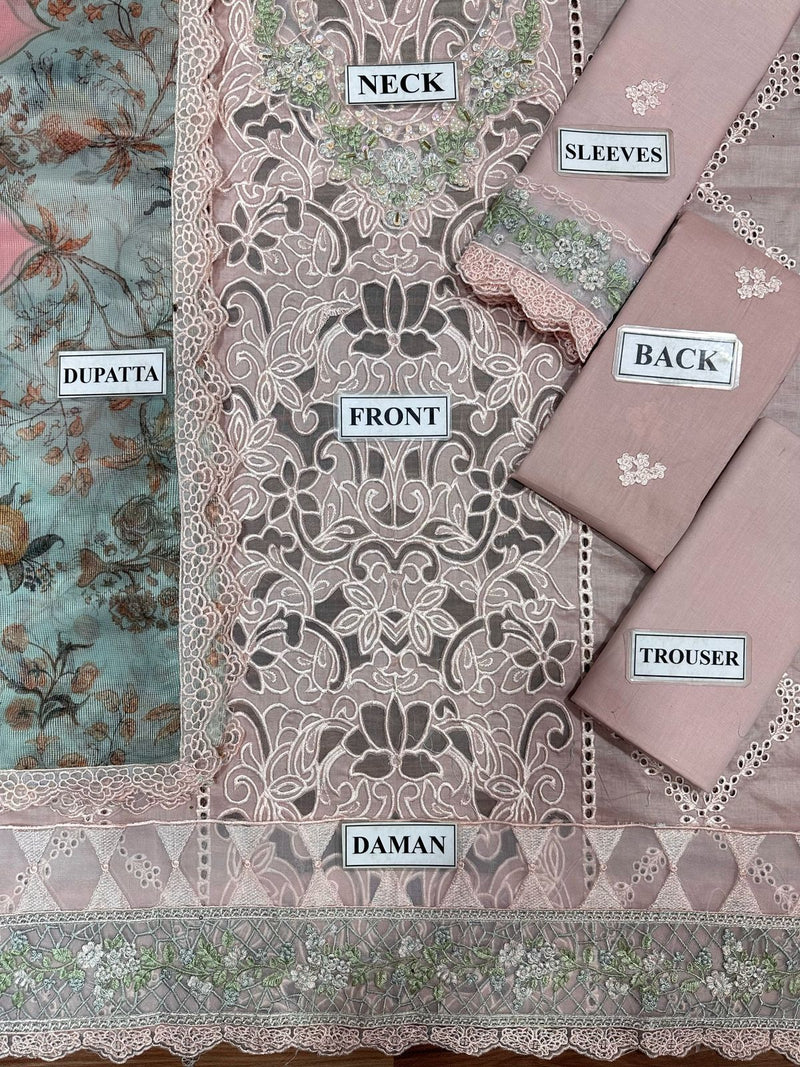 Sardinia | Aqua & Pink - Lawn Cotton Collection Replica