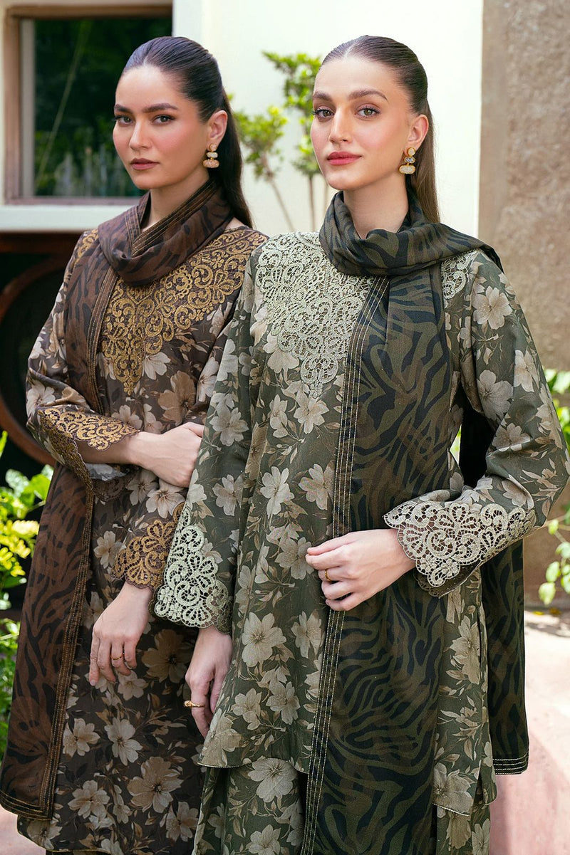 Baroque | Green - Digital Printed Lawn Collection Replica