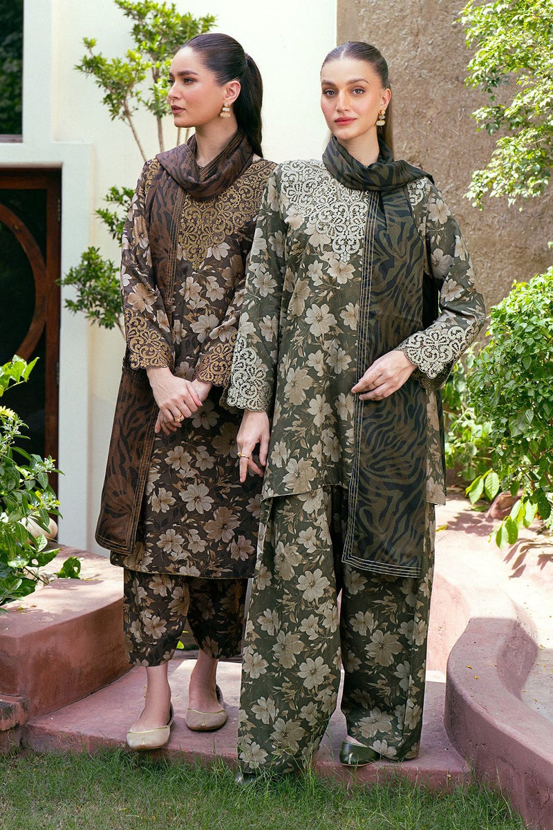 Baroque | Green - Digital Printed Lawn Collection Replica