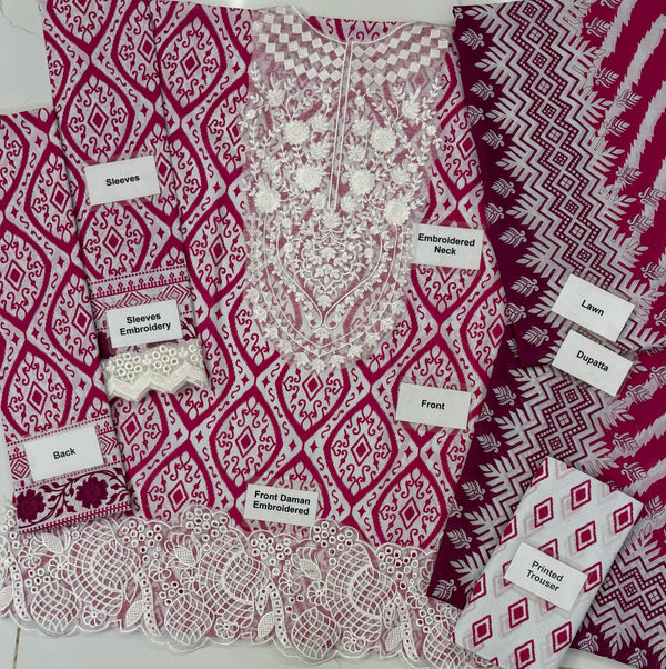 Zainab Chottani | Blue - Lawn Collection Replica