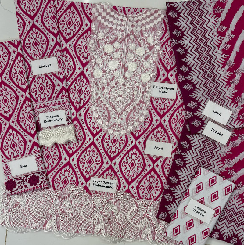 Zainab Chottani | Blue - Lawn Collection Replica