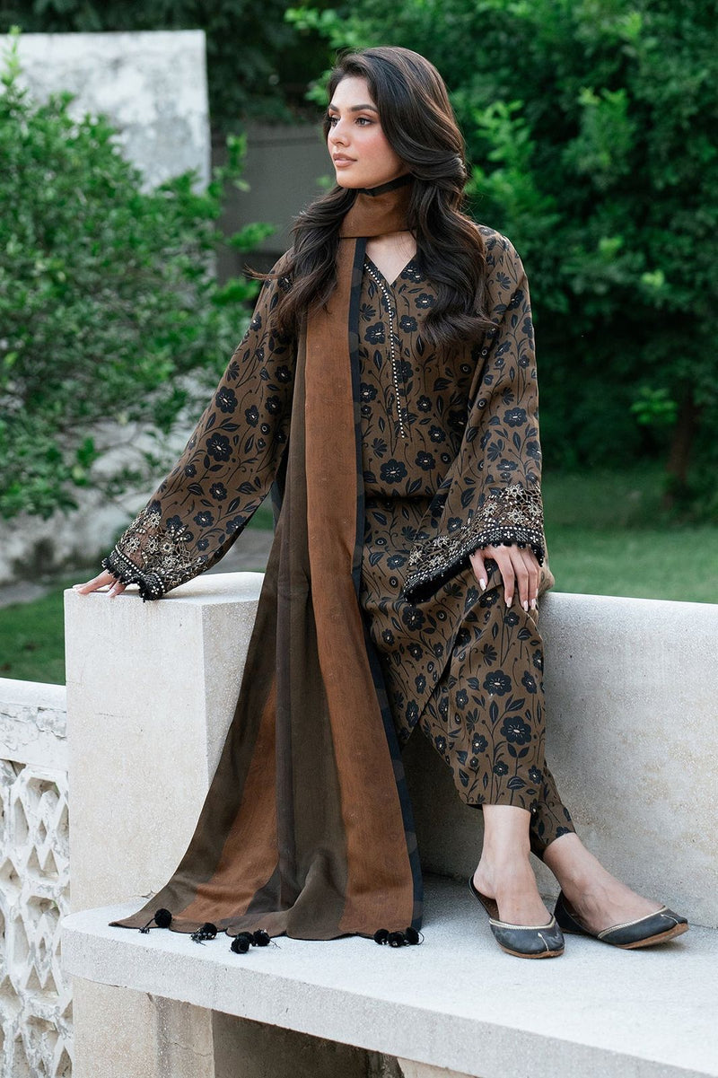 Baroque | Brown - Lawn Collection Replica