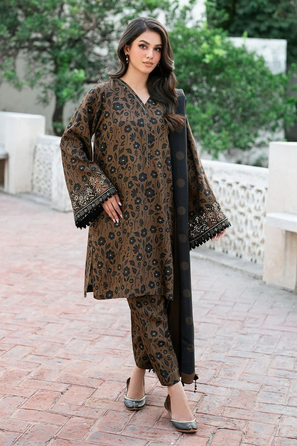 Baroque | Brown - Lawn Collection Replica