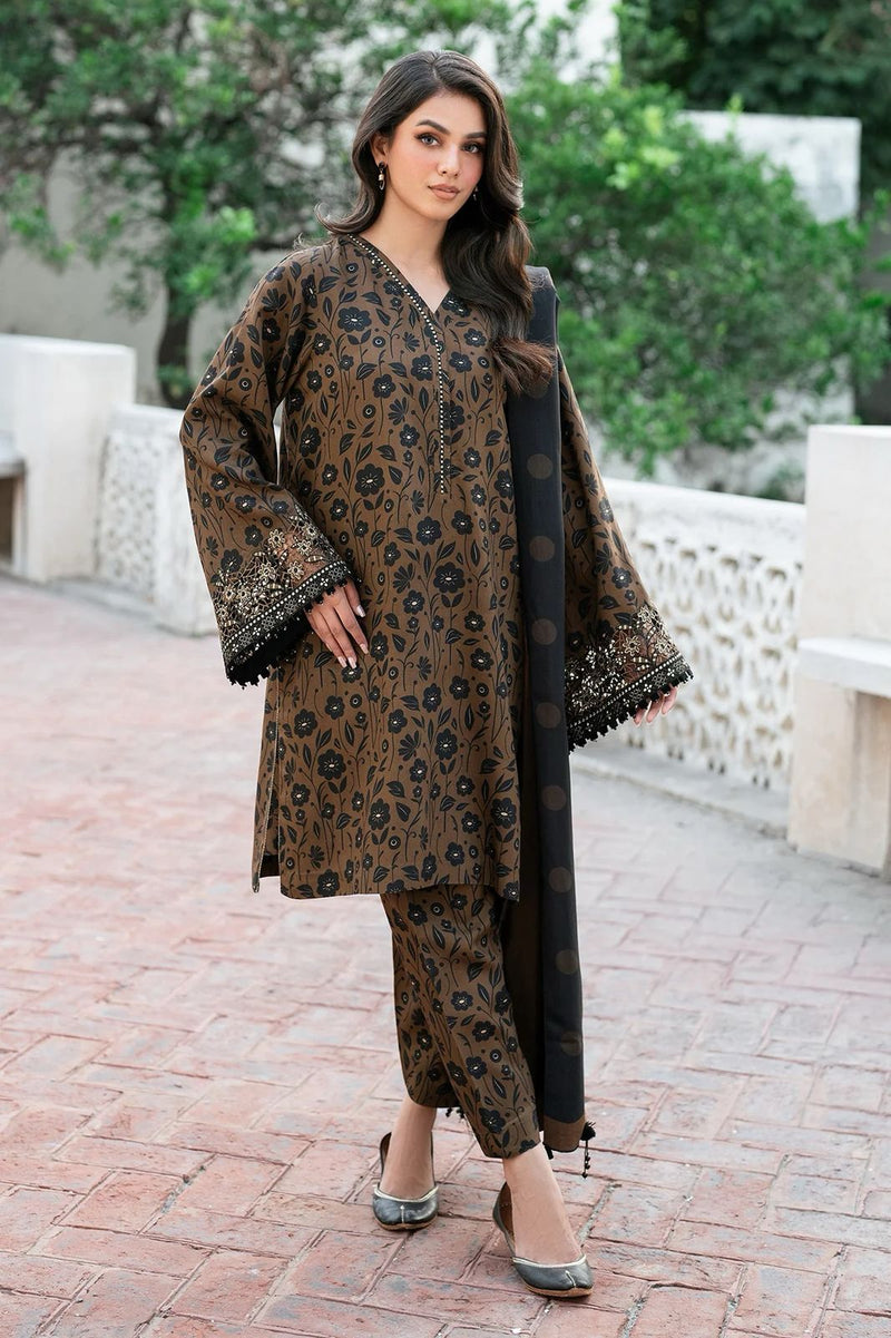 Baroque | Brown - Lawn Collection Replica