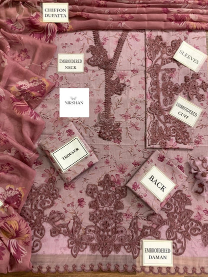 Iznik Pink | Printed Lawn Collection Replica