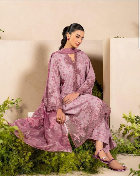 Iznik Pink | Printed Lawn Collection Replica