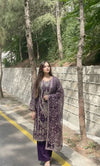 ROYAL PURPLE ORGANZA 3PC
