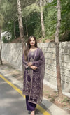 ROYAL PURPLE ORGANZA 3PC