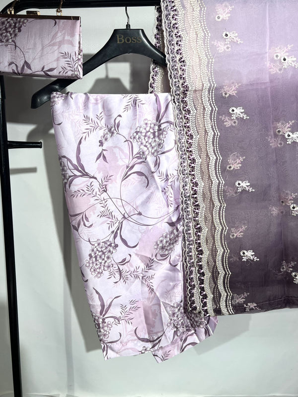 LILAC OMBRE ORGANZA 3PC