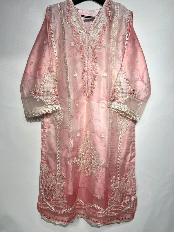 ROSE OMBRE ORGANZA - 3PC