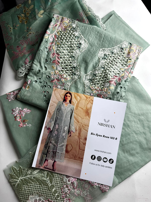 BIN ILYAS Rose 162-B (Pastel Green Edition)