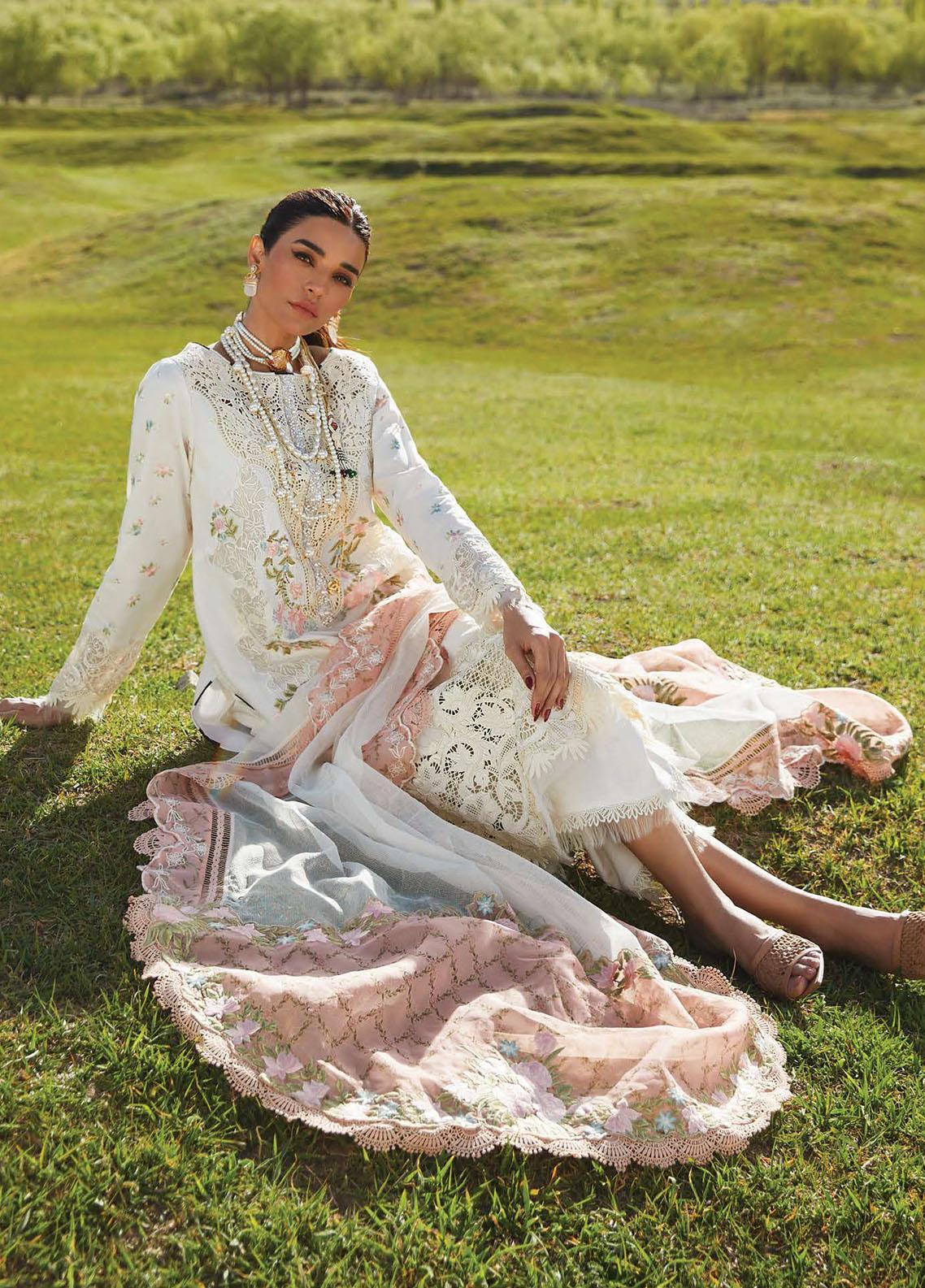 Crimson X Saira Shakira Laser Cut Luxury Lawn Collection Replica