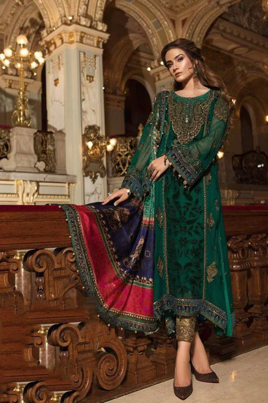 Maria B Green Chiffon Formal Collection Replica