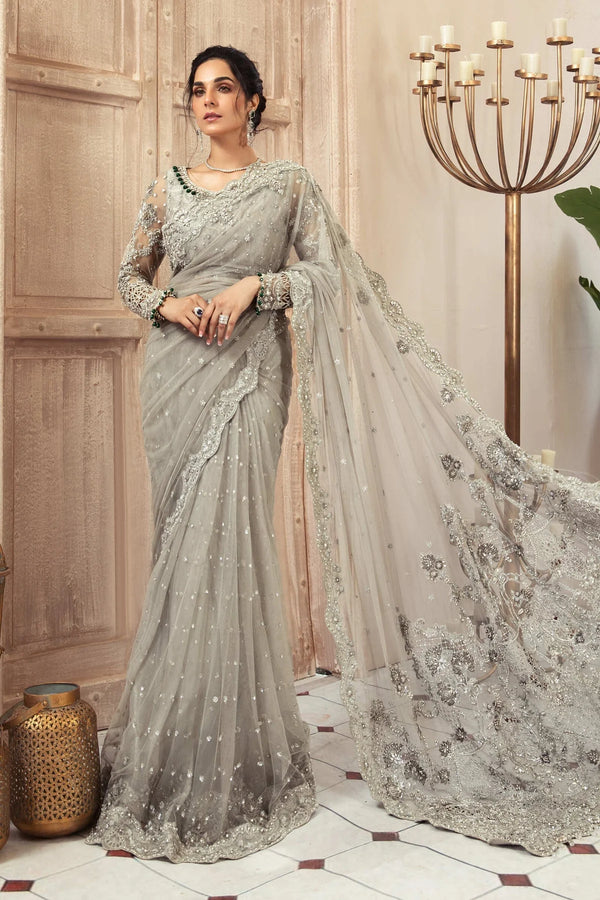Maria B Exclusive Net Saree Replica