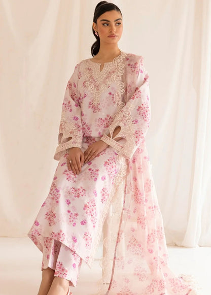 Mohagni Pink Printed Lawn Collection Replica