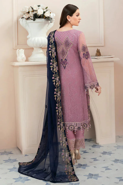 Ramsha Pink Organza Formal Collection Replica