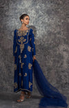 SEHRISH NADEEM MIRAL – TASSEL SILK ROYAL BLUE