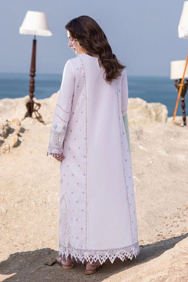 Qalamkar | Beige - Lawn Collection Replica
